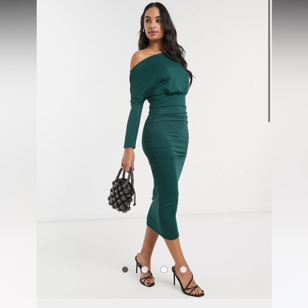 COPY - ASOS Forest Green midi dress